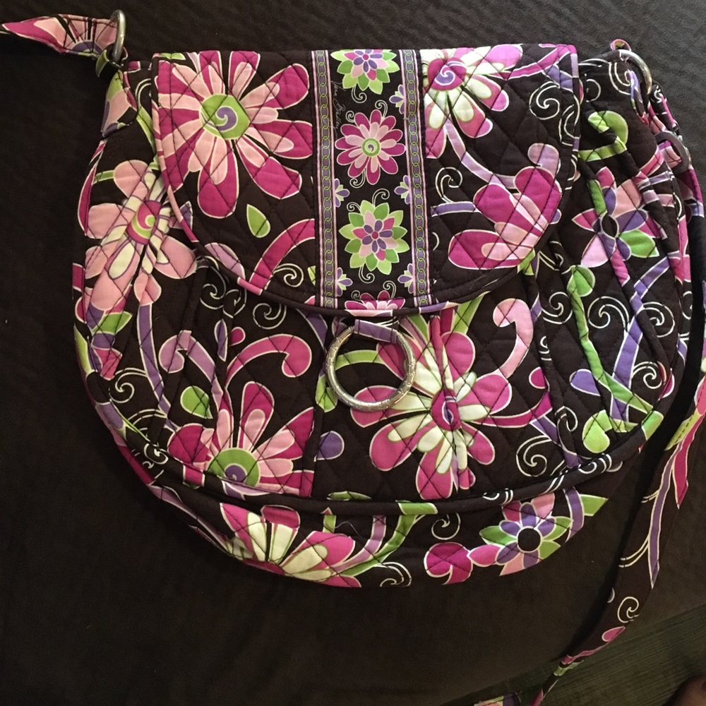 Vera Bradley: Saddle Bag Style Floral Crossbody Bag